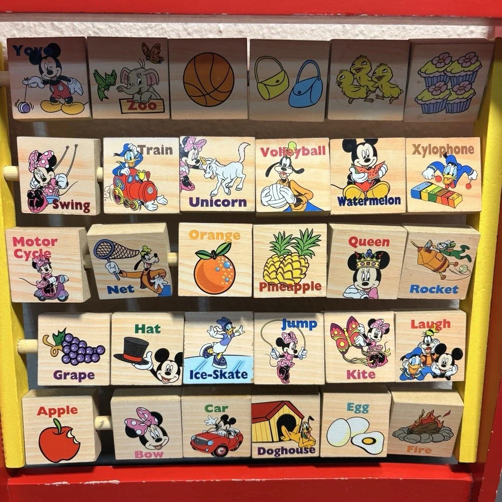 Disney Mickey Mouse Clubhouse Flip Flop Alphabet Blocks Educational Toy 2+
